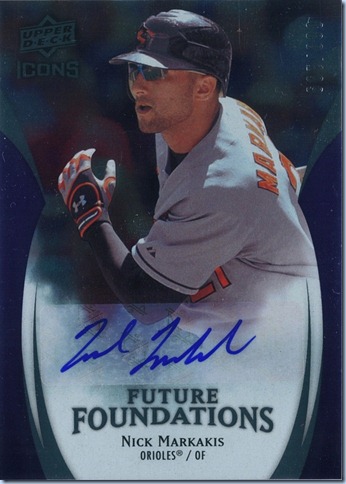 2009 Icons Markakis Auto 80 of 199 2009 Icons Markakis Auto 80 of 199