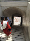 Going down from the mausoleum