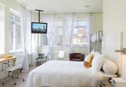 nu hotel brooklyn interior design contemporary bunkbed