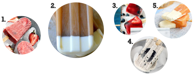 50+ Popsicle Recipes - fudgesicles, ice pops, fruit popsicles, pudding pops and more!