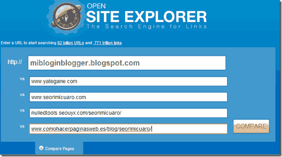 Analisis de la competencia web Analisis de la competencia web