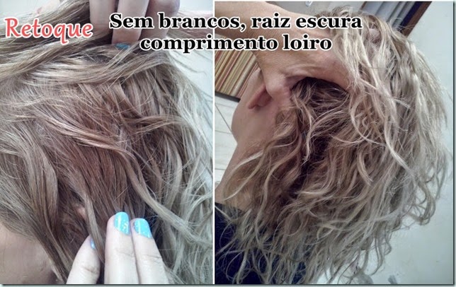 Cabelos loiros: Raiz escura e Retoque de Brancos raiz escura e retoque de brancos
