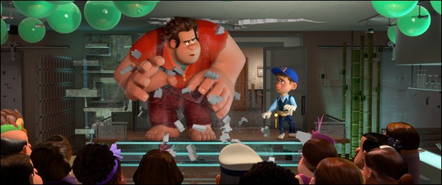 "WRECK-IT RALPH"   (L-R) RALPH and FELIX in the video game world of Fix-It Felix, Jr. ©2012 Disney. All Rights Reserved.