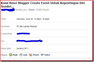 event sengal