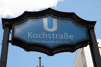 Subway exit at Checkpoint Charlie