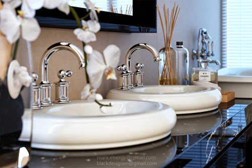 Classic Luxury Bathroom_Washbasin Detail Classic Luxury Bathroom_Washbasin Detail