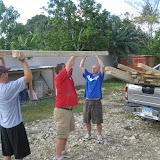 Loading the trucks.