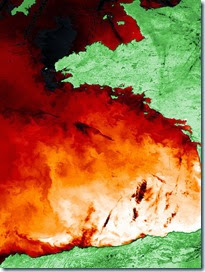 1. September. Orange. Bay of Biscay 1. September. Orange. Bay of Biscay