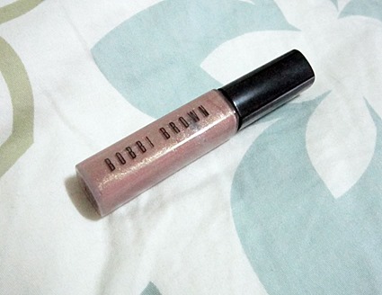 bobbi brown glitter lip gloss bronzed pink, bitsandtreats