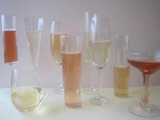We loved the range of hues, effervescence and also glass shapes and sizes!