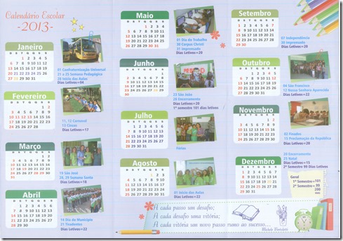 calendario escolar 2013