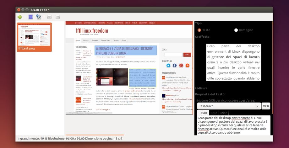 OCRFeeder in Ubuntu