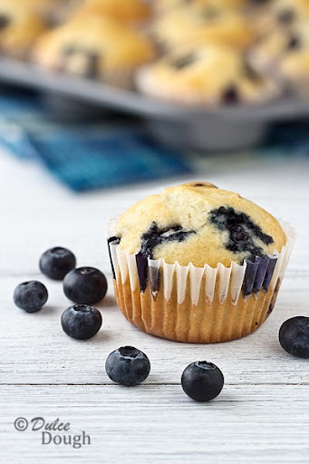 blueberry cream muffins
