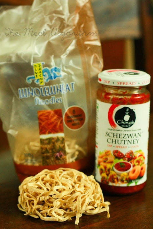 Blue Dragon Wholewheat Noodles, Ching's Schezwan Chutney