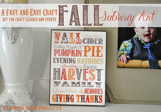 Fall Subway Art Fall Subway Art