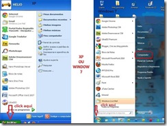 menu iniciar xp e wimdows 7 menu iniciar xp e wimdows 7