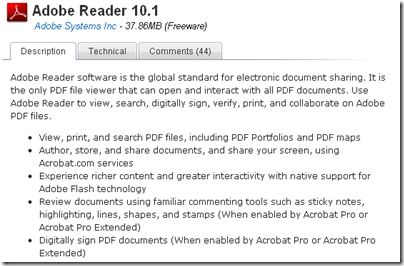 Adobe Reader Description