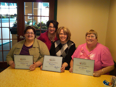 Congrats goes to graduates of Barb Girson's Entrepreneur Sales Circle Program - (Pictured Left to Right) Stephanie Faiella, Barb Girson, Martha Clouse, Joyce Shanahorn.