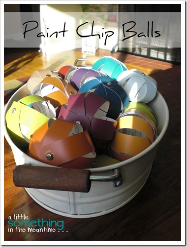 Paint Chip Balls Project Gallery