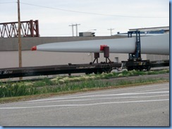 1730 Alberta Taber Hwy 3 East - train transporting wind turbine parts 1730 Alberta Taber Hwy 3 East - train transporting wind turbine parts