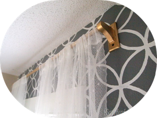 DIY Towel Rack Curtain Rod