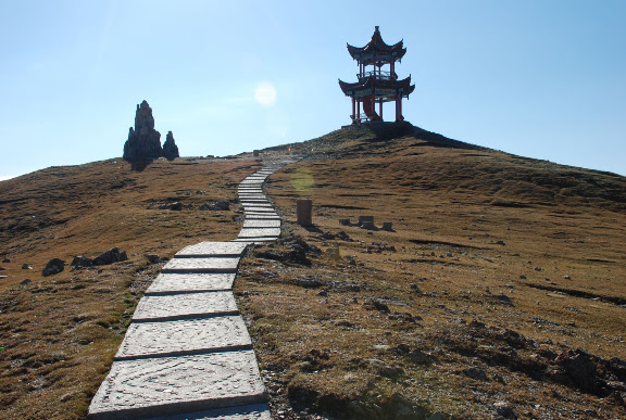 Tianshan - Ascencion vers ancien temple