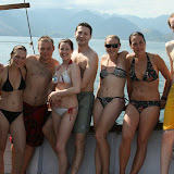 The El Misti crew, on a boat in Ilha Grande! Left to RIght is Stewart, Francis, Marcus, Lynette, Me, Jaqueline, Cindy and Marco.