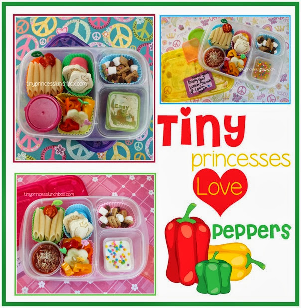 Tiny Princesses LOVE peppers!