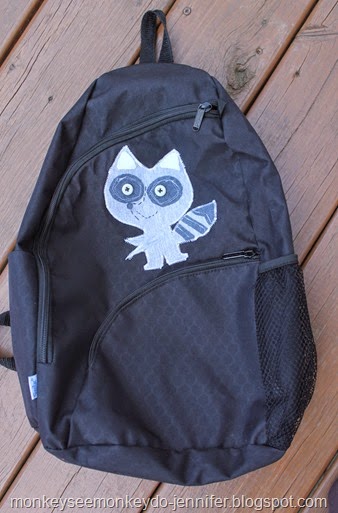 raccoon backpack