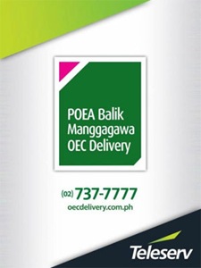 POEA Balik Manggagawa OEC Delivery by Teleserv Citizen Services - JustAnotherPixel.net