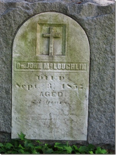 IMG_2893 John McLoughlin Tombstone at McLoughlin House in Oregon City, Oregon on August 19, 2006