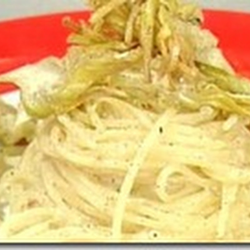 Spaghetti alla gricia con carciofi