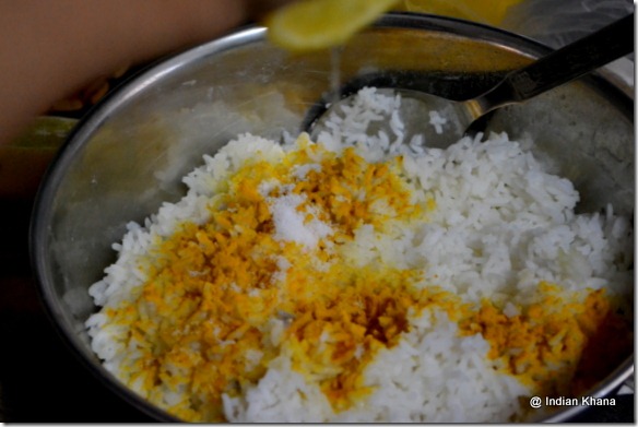 Lemon Rice Step viase pics recipes