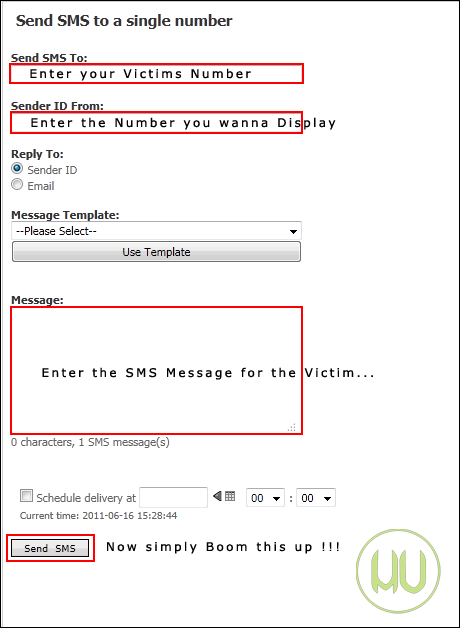 How to Send Fake 
SMS