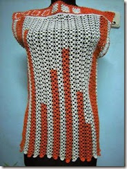crochet top orange 1