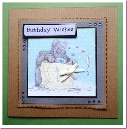 Kraft Tatty Teddy Card