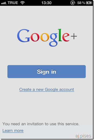 Google+ iphone