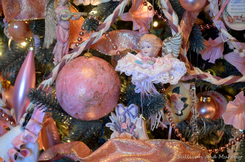ornaments and ribbon