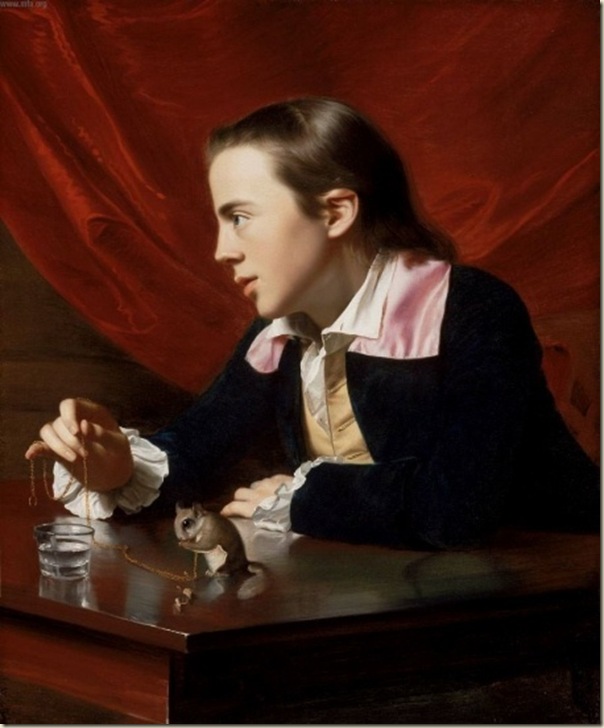 John Singleton Copley, Garçon à l'écureuil, 1765, John Singleton Copley, Garçon à l'écureuil, 1765,