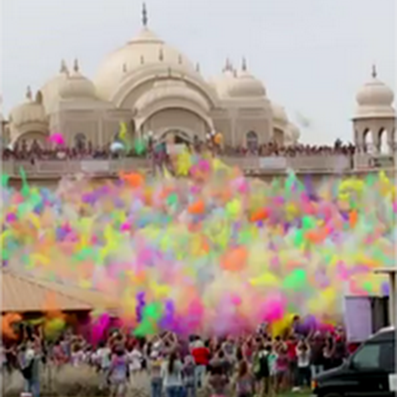 Así se celebra el festival del color