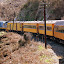 The Taieri Gorge Railway Rounding A Curve - Dunedin, New Zealand