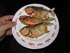 Fried piranha for dinner snacks!