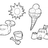 EL VERANO PARA COLOREAR