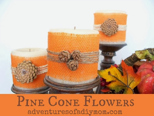 Pinecone Flowers by Adventures of a DIY Mom Pinecone Flowers by Adventures of a DIY Mom