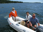 And then we went on an inflatable dingy, or as Martha puts it - access to excess.