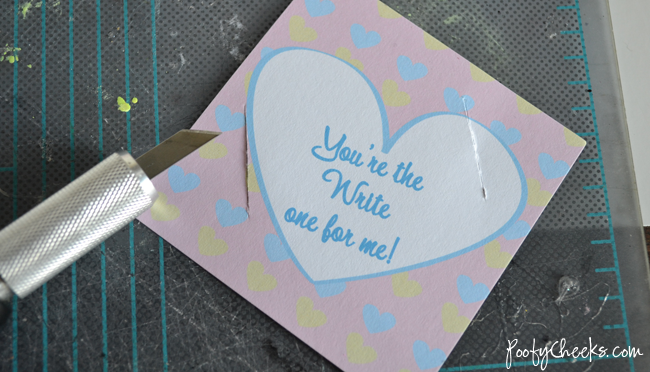 You're the Write One Valentine Printable