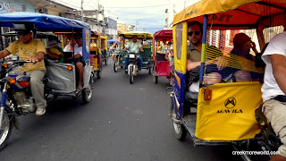 Iquitos is a city of motorcycles.