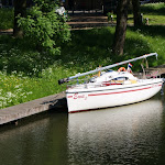 DSC00676.JPG - 27.05.2013. Utrecht; XVII - wieczne kanały (przystań jachtowa w ślepym kanale)