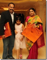 Venkat Prabhu with wife Rajalakshmi at