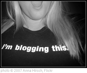 '003/365 - I'm blogging this.' photo (c) 2007, Anna Hirsch - license: http://creativecommons.org/licenses/by/2.0/